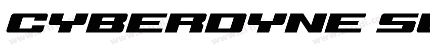 Cyberdyne Super-Ital字体转换